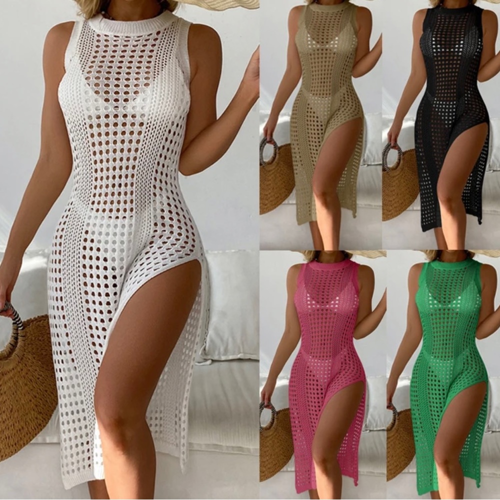 Beautiful Crochet Knit - Swimwear Cover up